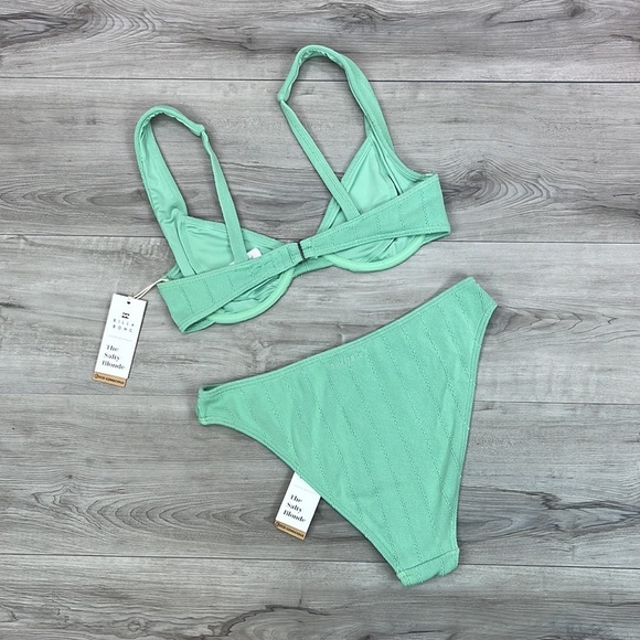 ☀️BILLABONG☀️ SUNSET RIB EMMA UNDER WIRE SUNSET RIB HAVANA BIKINI SET - Picture 11 of 16